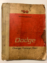 ‘68 Service Manual Dodge Charger/ Caravan/ Dart - Slick Cat Books
