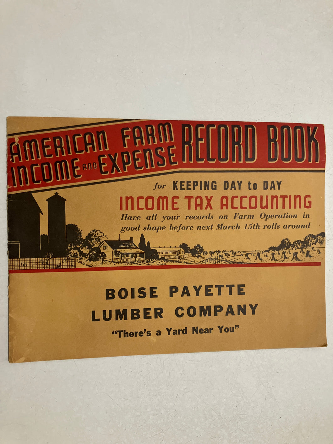 American Farm Income and Expense Record Book - Slick Cat Books