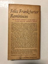 Felix Frankfurter Reminisces