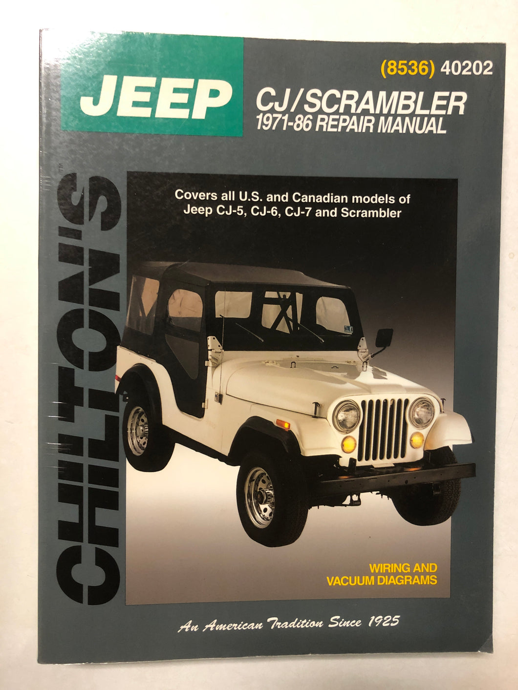 Jeep CJ/Scrambler 1971-86 Repair Manual - Slick Cat Books