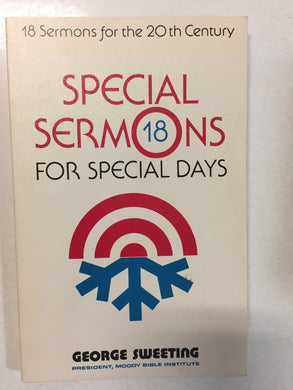 18 Special Sermons for Special Days 18 Sermons for the 20th Century -Slick Cat Books 