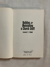 Building & Maintaining a Church Staff