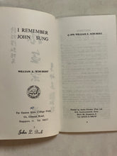 I Remember John Sung