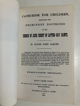 An 1877 Mormon Catechism for Children