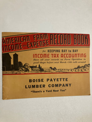 American Farm Income and Expense Record Book - Slick Cat Books 