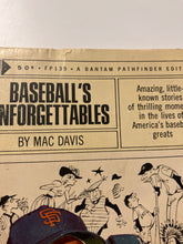 Baseball’s Unforgettables