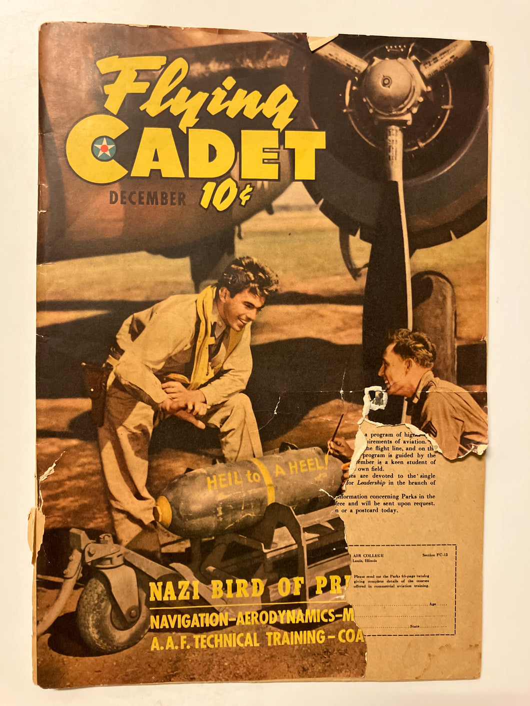 Flying Cadet December, 1943 - Slick Cat Books 