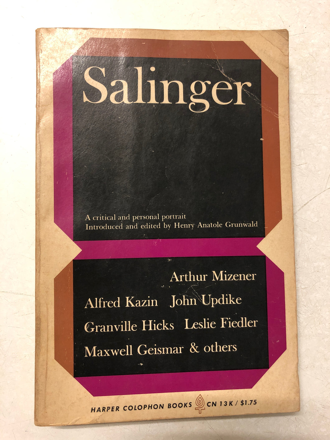 Salinger A Critical and Personal Portrait - Slick Cat Books 