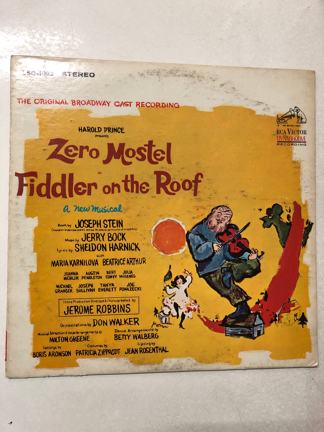 Fiddler On the Roof The Original Broadway Cast Recording - Slick Cat Books 