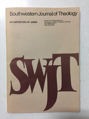 Southwestern Journal of Theology An Exposition of James - Slickcatbooks